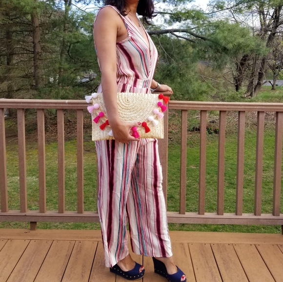 Multi color stripe jumpsuit - Picture 4 of 4